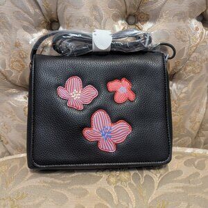 Vera Bradley Women's Faux Leather Small Flap Hipster Crossbody Bag